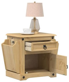 Corona tömör fenyőfa éjjeliszekrény 45x35x47,5 cm