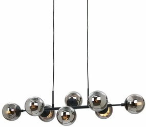 ITALUX PND-0078-8-BL MONTERA Többágú Függesztett Lámpa Fekete E14 IP20