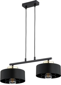 Brilagi - Kábelen függő csillár SPRING 2xE27/60W/230V fekete/arany