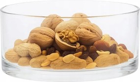 Edwanex Üveg Kerek Saláta tálaló Átlátszó Tál 17 CM Egyszerű