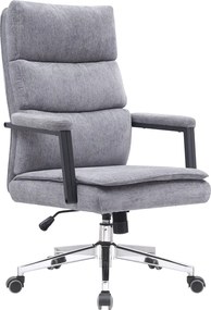 Irodai szék, szürke/króm, ZAVIER