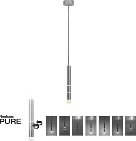 Paul Neuhaus modern függeszték pure-vega eloxált alumínium pln2211-95