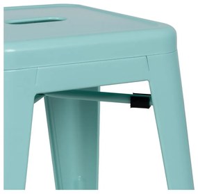 Türkiz fém bárszék szett 2 db-os (ülésmagasság 76,5 cm) – Ixia