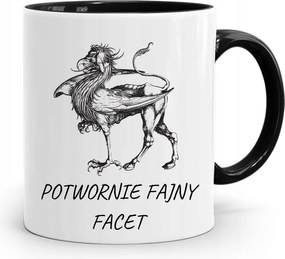 Fekete Bögre Fiúnak Szörnyen Vagány Srác nyomott mintával