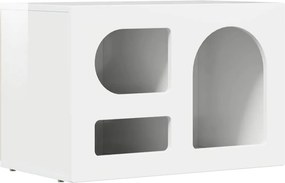 vidaXL TV szekrény Magas Fényű Fehér 60 x 35 x 40 cm Faanyag