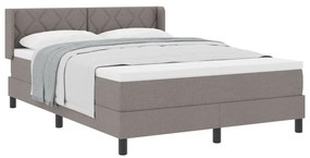 Boxspring Ágy Matrac Közepes Szürke - 160 x 200 cm Szövet