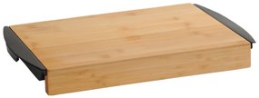 Kesper 58350 Bambusz deszka tároló tállal, fekete,41 x 25,5 x 4 cm