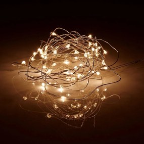 TWINE LIGHTS LED égősor USB csatlakozóval, átlátszó 50 égő