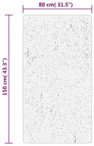 ISTAN antracitszürke hosszú szálú fényes szőnyeg 80 x 150 cm