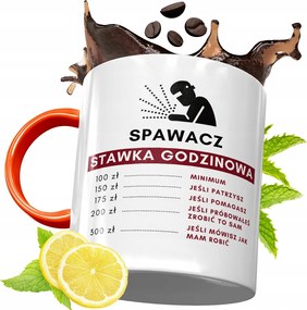 Narancssárga Bögre Hegesztőnek Tökéletes Ajándék fényképes nyomtatással