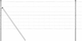 vidaXL Kerítésoszlop Galvanizált 50 x 0,8 m Acél
