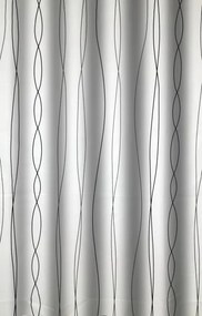 Zuhanyfüggöny - LINES - Impregnált textil - 180 x 200 cm