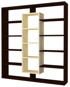 könyvespolc Ample - Birch, Wenge