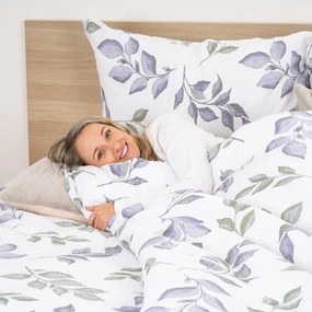 4Home Krepp ágynemű Soft Leaves, 160 x 200 cm, 70 x 80 cm