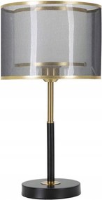 Asztali Lámpa, Fém, Dupla Lámpabúra, Mauro Feretti, Glamour