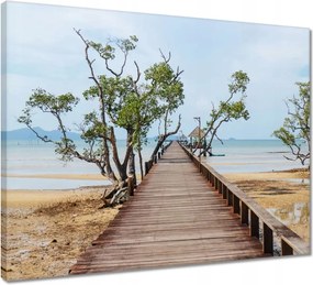 Vászonkép 50x40 Segítség a strandon