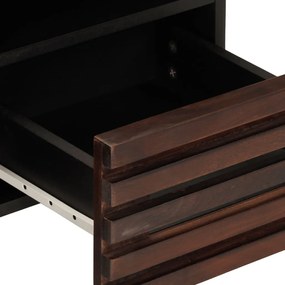 barna tömör mangófa TV-szekrény 100 x 34 x 46 cm