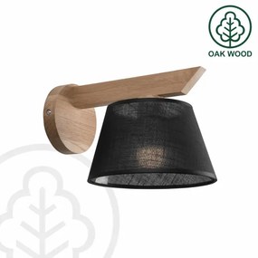 Brilagi - LED  Fali lámpa ANTHONY 1xE14/40W/230V tölgy/fekete