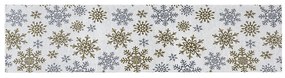 Dakls Snowflakes asztali futó fehér, 33 x 140 cm