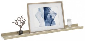4 db fehér és sonoma tölgy színű fali polc 80 x 9 x 3 cm