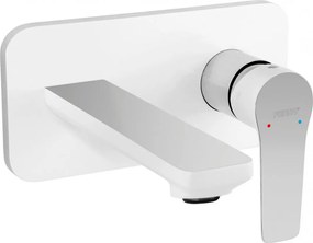 Ferro Adore Falsík Alatti Mosdócsaptelep, Króm/fehér