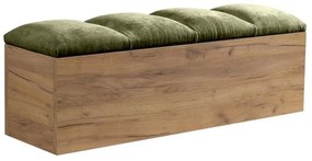 Zöld-natúr színű pad Kumo – Bobochic Paris