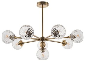 Endon 103172 - Csillár ALLEGRA 8xE14/7W/230V réz/átlátszó