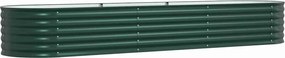 vidaXL Emelt Ágy Zöld 320 x 80 x 44 cm Acél