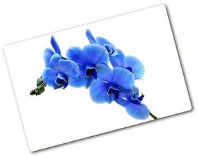 Üveg vágódeszka Kék orchidea pl-ko-80x52-f-91549599