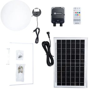 Aigostar-LED RGBW Napelemes csillár MESH 35W/3,7V 8000 mAh 2700K-6500K IP65 átm. 50 cm