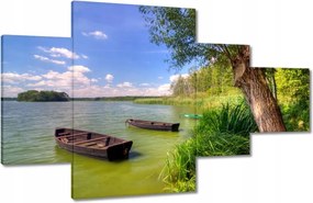 Képek 130x80 Horgászcsónakok Tó