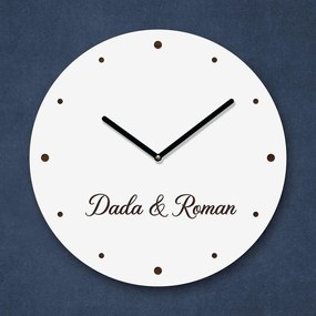 DUBLEZ | Személyre szabott fa óra nevekkel