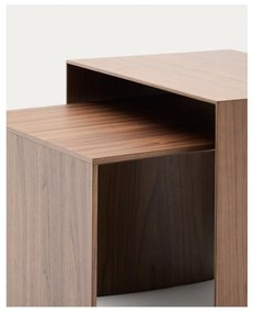 Tárolóasztal diófa dekorral 40x55 cm Litto – Kave Home