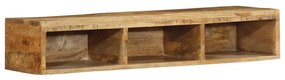 tömör nyers mangófa falra szerelhető TV-szekrény 100x30x19 cm