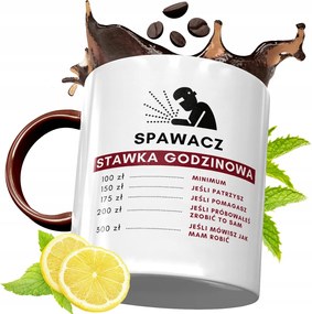 Bordó Bögre Hegesztőnek Születésnapi Ajándék fényképes nyomtatással