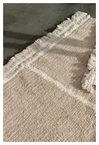 Bézs pamut futószőnyeg 80x230 cm Duetto Sage – Lorena Canals