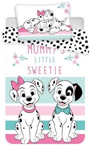 Ágyneműhuzat kiságyba 101 kiskutya 100/135, 40/60