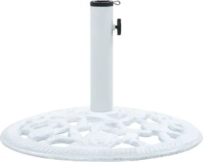 vidaXL fehér öntöttvas napernyőtalp 12 kg 48 cm