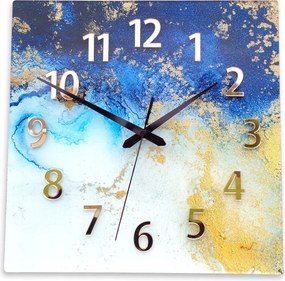 Falióra Márvány Kék Ultra csendes 30 CM Szuper Design