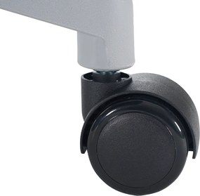 Irodai szék, neomint/világosszürke/szürke, teherbírás 150 kg, ERMEN