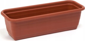 Erkélyláda virágágyás 100 x 19 cm terrakotta műanyag