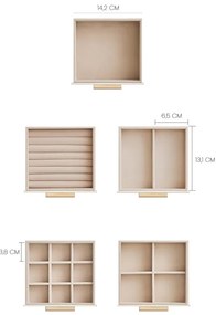 360°-ban forgatható ékszerdoboz