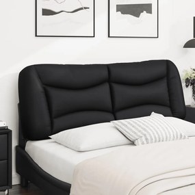 fekete műbőr fejtámla párna 120 cm