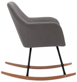 világosszürke szövet hintaszék