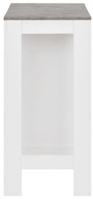 Fehér bárasztal polccal 110 x 50 x 103 cm