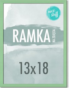 Képkeret 13x18 B6 Képkeret Fotó 18x13 Menta Zöld