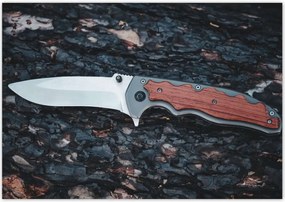 Poszterek 100x70 Barna túlélő kés