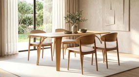 MAZZONI EXPORT BOLZANO 1800 Natúr Tölgy - FA ASZTAL KONYHÁBA ÉTKEZŐBE NAPPALIBA MODERN CLASSIC