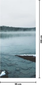 Fotótapéta ajtóra - Jeges tó (95x205cm)