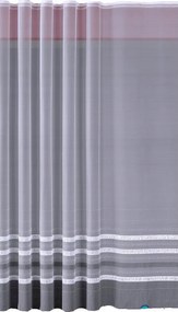 Kész Függöny Szalaggal Szürke Csíkos 300X160